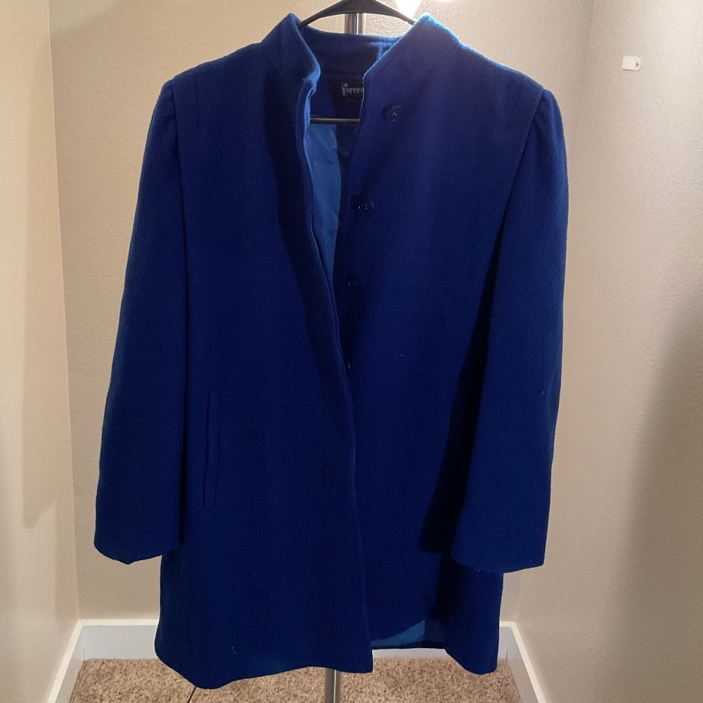 Blue Jason Cole Coat Size Medium